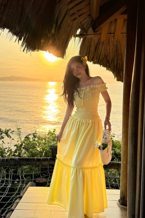 Off Shoulder Long Maxi Dress